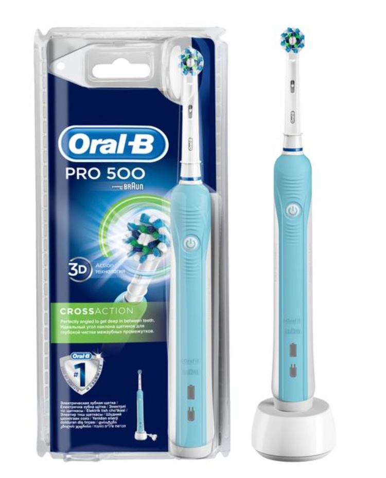 фото упаковки Oral-B Pro500 CrossAction Щетка зубная электрическая 3756